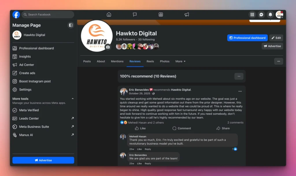 Eric - Review For Mehedi The Web Guy